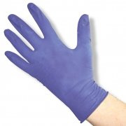 Megro Soft line Lot de 100 gants en nitrile Violet Taille L non stériles sans poudre