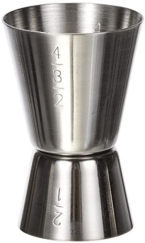 Louis Tellier N4135 - Bicchiere da Barman con misurino, 2 Pezzi, 20/40 ml