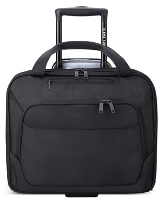 DELSEY PARVIS PLUS Laptop Rollkoffer, 42 cm, 19 liters, Schwarz (Noir)