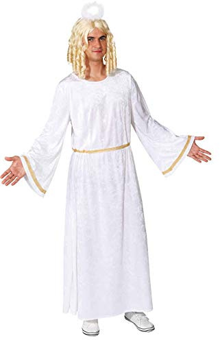 O7346-54-56 weiß Gold Herren Kleid Engels Kostüm Engelchen Gr.54-56
