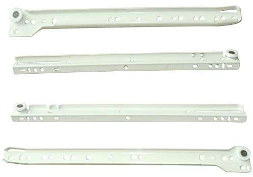 AERZETIX: Coppia guide di scorrimento a rulli per cassetti 25kg (35cm)