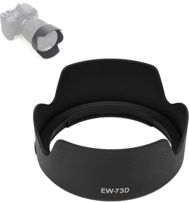 Bindpo Sostituzione Paraluce EW-73D, Copertina Parasole per EF-S 18-135mm f/3.5-5.6 IS USM Obiettivo