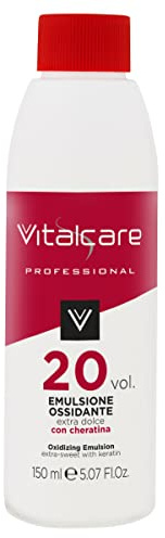 Vitalcare | Émulsion oxydante 20 volumes - Oxydant extra doux à la kératine - Color Revive - Compatible avec les crèmes colorantes - 150 ml