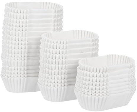 Cabilock 1000 Piezas Forros De Papel Para Cupcakes - Mini Molde De Pan Y Magdalena - Bandeja Rectangular Para Hornear