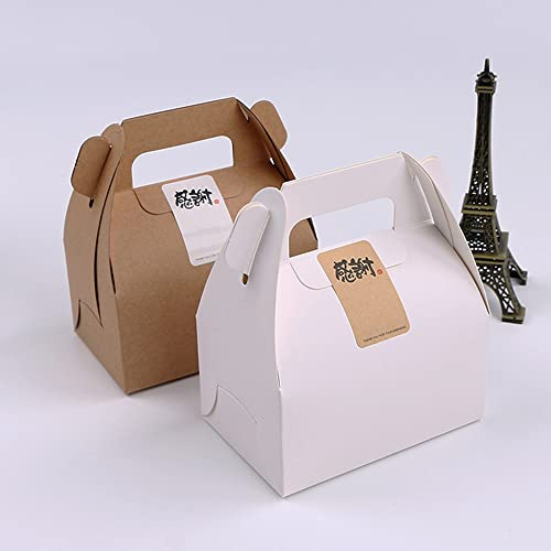 Geschenkboxen 25-Pack 4.7x3.1x2.3in Falten Kraftpapier Boxen Brautjungfern Vorschlag Box Cupcake Boxen Einfache Montage Boxen mit Deckel für Hochzeit Geburtstag Party Weihnachten (mit Papierfach)