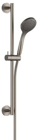 Gessi Emporio Brausestangen Set 600 mm, runde Rosette, mit Antikalk-Handbrause 1-Strahlart und Brauseschlauch 1,50 m, 47304, Farbe: Finox Optik