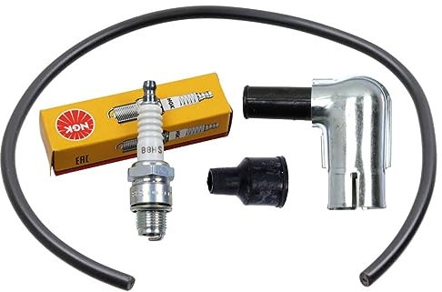 SIMSON Zündung Set - Zündkerze, Zündkabel, Zündkerzenstecker für S50, S51, KR51 - (NGK B8HS 260)