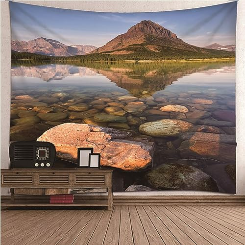 Aotiwe Wandvorhang Boho, Wandteppich Boho 300 Blumen Schmetterlingsmuster Bunt Tuch Wand aus Polyester Wanddeko Balkon 300x260cm