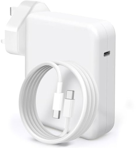 100W Mac Book Pro Laptop Charger, USB C Charger Power Adapter for Mac Book Pro 16, 15, 14, 13 Inch, Mac Book Air 13 Inch, iPad Pro, Included 6ft/1.8m Type C