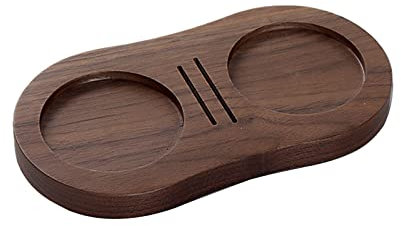 Wooden Coffee Filter Tamper Holder Espresso Slip Tamper Mat Stand Coffee Maker Support Storage Base Coffee Tamper Station