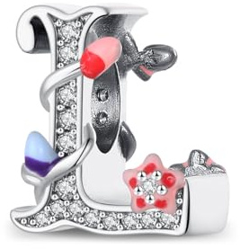 Jokmeo Charm Anhänger Damen 925 Sterling Silber für Armband Charms Beads passend für Pandora Armband und Halskette, Kompatibel mit Europäischen Armbänder für Frauen Mädchen.ZZ3