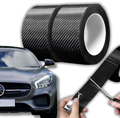 Auto Carbon Folie, Autofolie 7cm x 3m, Lackschutzfolie Einstiegsleisten