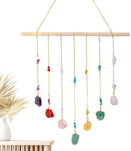 Decorazione da parete in naturale, con pietre preziose, pietra preziosa, pietra preziosa di naturale, rotonda, decorazione per la casa, unica e squisita decorazione da parete