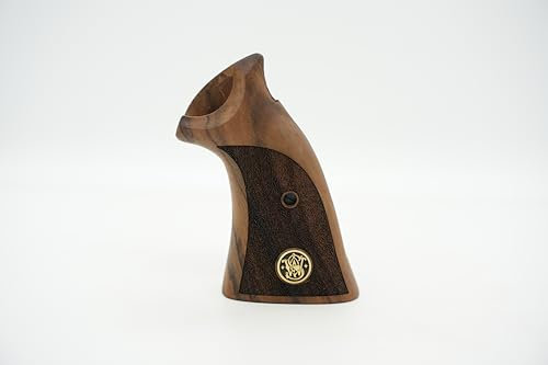 Deep Grips Marque Smith Wesson K/L - Poignées en Noyer compatibles avec Le Cadre carré
