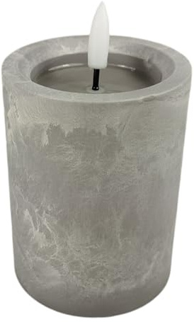 FTWDesign LED-Stumpenkerze in Betonoptik - Industrial Living Deko