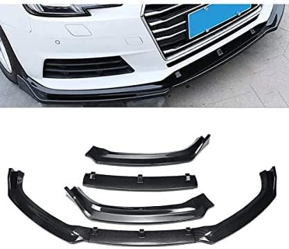 Stoßfängerlippe Spoilerlippe für Audi A4 B9 Limousine 2017 2018, Sport-Performance Frontspoiler AntiKollision Car Front Lower Bumper Lip Spoiler