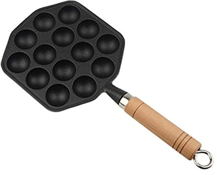 PRETYZOOM Molde De Olla De Hierro Fundido Sartén Antiadherente Gruesa Para Hacer Albóndigas Para Cocina Al Horno o Parrilla Sartén Multifunción Para Uso Diario