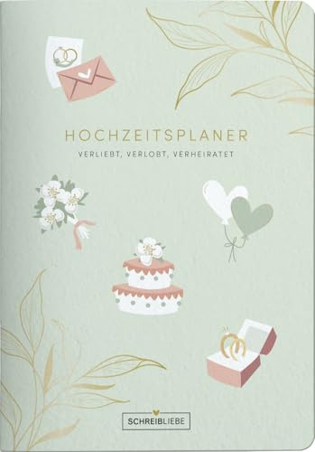 Korsch Verlag Hochzeitsplaner - Dein Alltagshelfer - A5-14,8 cm x 21 cm Eintragbuch zum Ausfüllen - vegan - SchreibLiebe