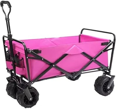 HUIBBGO Tragbarer, Faltbarer Festival-Camping-Gartenwagen, Trolley, robuster Einkaufswagen