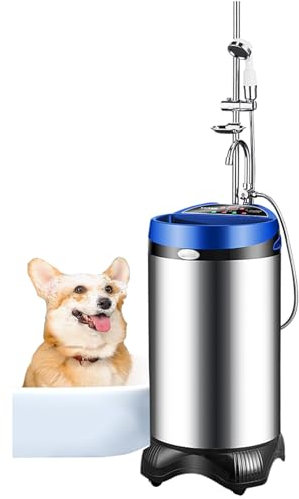 YYUINU Scaldabagno Istantaneo Portatile Portatile per Doccia,bagnante Elettrico all-in-One,Batteria Litio Incorporata,per Esterno,Animale Domestico,dormitorio,Camper,soffitta,seminterrato,Blue