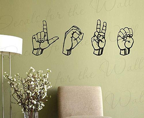 Yelacecca Metal Road Sign I Love You Sign Language Warning Sign 12 X 8