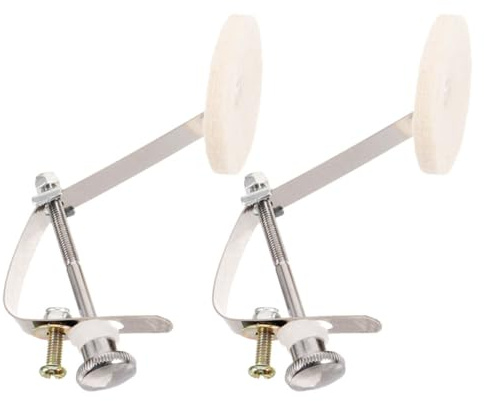 TOYANDONA Dämpfungspads aus Legierung und Filz für Snare Drum 2 Stück mit Einfacher Installation für Effektive Klangregelung bei Jazz Drum und Schlagzeug