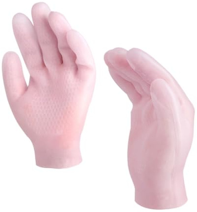 Gatuida Feuchtigkeitsspendende Sebs Handpflegehandschuhe Mit Anti Rutsch Beschichtung Ein Paar Hautfreundlich Elastisch Atmungsaktiv Passend Für Trockene Und Rissige Hände