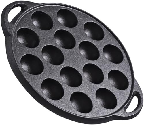 Poêle À Crêpes Antiadhésive en Fonte, Poêle À Crêpes Antiadhésive, Plaque De Cuisson, Moule De Cuisson, Plaque De Gril pour Fabrication De Crêpes Takoyaki