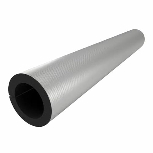Isolation de Tuyau Mousse Isolante Couleur Noire Calorifuges Anti-Gel Et Calorifuge L 0.9m Isolation Phonique Papier D'aluminium Tuyaux de Mousse Antigel pour Tuyau(ID60mmx20mmTx0.9m)