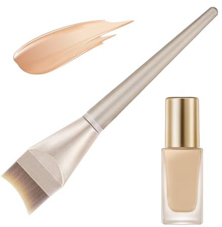 Pinceau de teint pour liquide Applicateur Cosmétique Humide/Sec Pour | Pinceau anti-cernes Applicateur Cosmétique pour Hommes Femmes Ados Étudiants Danseurs Visage Joue Nez S