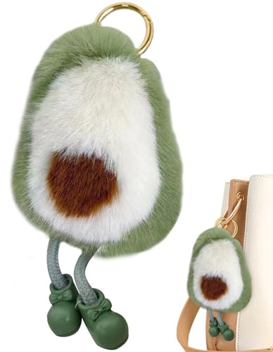Générique Avocado Plush Toys, Avocado Plush Pendants | Cute Soft Shaped Pendants - Relaxing Toys Bag Pendants, Car Interior Decorative Ornaments