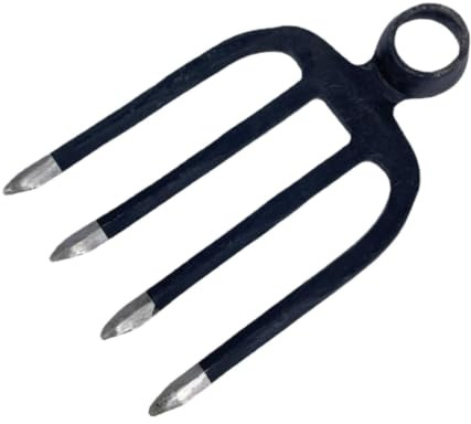 MagiDeal Bêche à Jardin, Fourche à bêcher, cultivateur, Outil Jardinage Robuste et Polyvalent, arrache-Mauvaises Herbes pour désherber, bêcher, Planter, 4 Dents