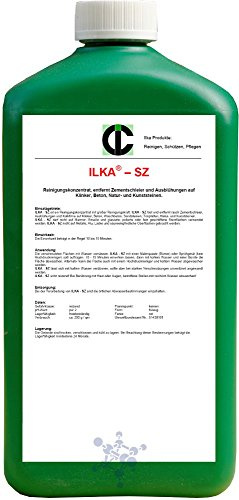 ILKA® - SZ Zementschleierentferner - Konz. | 20ltr | Reinigungsmittel gegen Zementschleier, Ausblühungen und Rost | Reiniger für Naturstein, Kunststein, Beton und Klinker