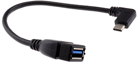 kenable Right Angle USB 3.1 Type C to USB 3.0 Type A Socket Adapter Cable OTG