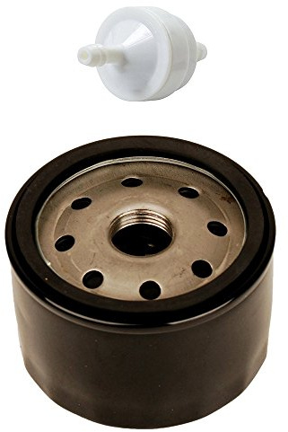 OxoxO Filtre à Huile 492932 492056 492932S 695396 696854 AM125424 avec Filtre à Carburant 394358 394358S AM38708 pour Tondeuse à Gazon Briggs & Stratton