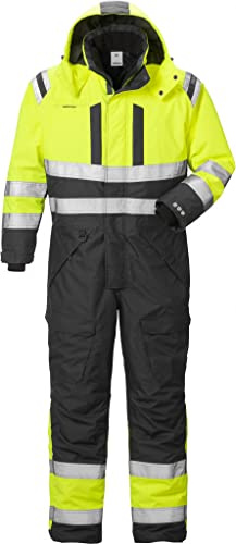 Fristads High Vis Airtech Winteroverall Kl. 3 8015 GTT Größe L Warnschutz-Gelb/Schwarz