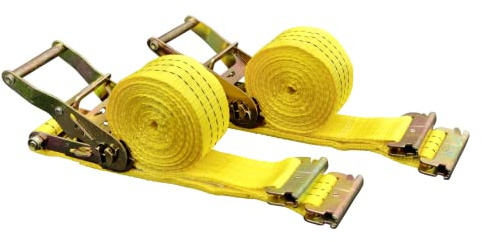 Lot de 2 Sangles à cliquet E-Track 5,1 cm x 4,6 m, 2000 kg