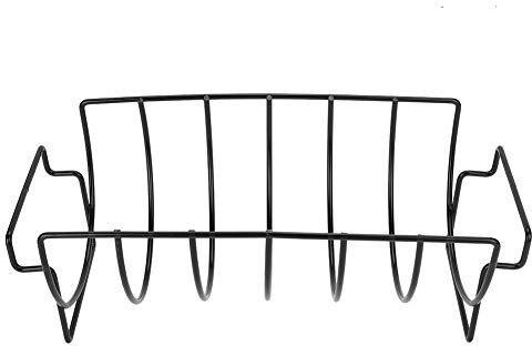 Supporto per Arrosto in Acciaio Inossidabile con Supporto per Costine 6 Costine per Grigliare Barbecue Supporto per Costine Antiaderente per Barbecue per Costine Arrosto di Carne e Tacchino di Grandi