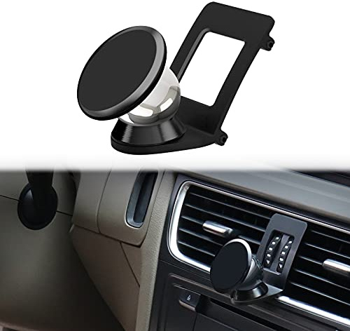 Cookiss Magnet Handyhalterung kompatibel Audi A4 B8 mit Audi A5 8T Sportback geeignet für Smartphone und GPS mit Auto Handyhalterung 360 Grad einstellbares Sicht（Schwarz）