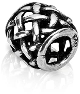 NKlaus Bartschmuck Bartperle Ø innen 4mm keltisch 925 Sterling Silberschmuck 4332