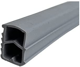 Stahlzargendichtung - Farbe: grau - Falz Türdichtung hilft gegen Zugluft, Lärm & Staub - Dichtungshöhe 16mm - Dichtungsbreite 12 mm - 5 Meter Länge (grau)