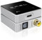 SMSL PO100 2024 192kHz USB to Optical Audio Adapter, XMOS XU316 Type-C USB to SPDIF Optical Coaxial Converters, Portable Digital to Analog Converter for Phone/PC (Silver)