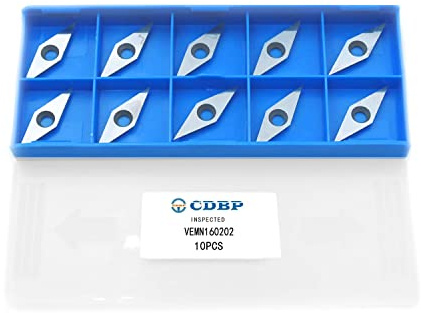 CDBP Diamant Hartmetall Einsatz-Ersatzschneider für DIY-Holzdrehen, 10 × 28 - Durchmesser 4,3 mm, Wendeschneidplatten holz, 10 Stück