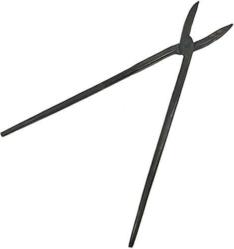 Tenazas de herrero,Tenaza de forja Ponga de herrero de Java plana de herrero for la fachada de herrero de 480 mm de longitud de herrería se puede calentar ingeniero de herrero