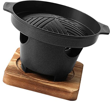 BESPORTBLE Gril Sans Fumée Pour Barbecue Intérieur Four à Rôtir Aluminium Accessoire De Cuisine Pour Légumes Brochettes Et Viandes