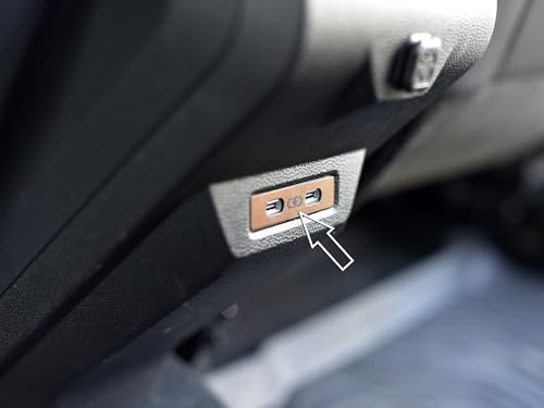 Steel Cover for 2024+ Dacia.Duster III 3 (P1310) / BIGSTER | Decoration USB Slot Rear - COPPER-BROWN Style | 1 Piece Essential Expression Journey Extreme DUSTER Tuning Accessories