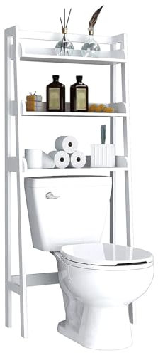SPXMQSS TväTtmaskinsföRvaring, öVer Toaletthylla, FriståEnde TväTtmaskinsskåP Med öPpna Hyllor, öVer Toaletten FöRvaring FöR Badrum, 63,5x25x156cm