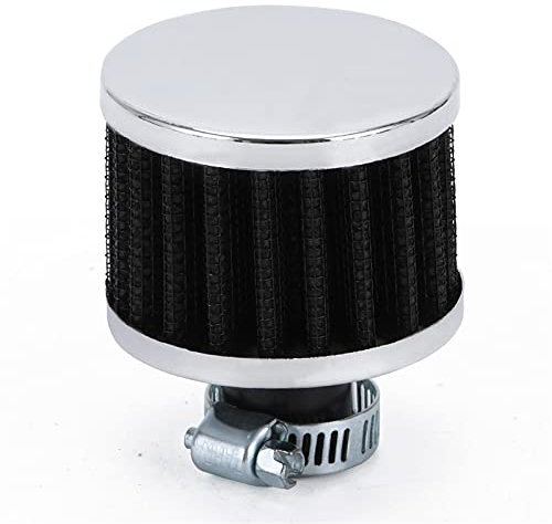 MEXWLOP Filtro de Aire Universal Cuello de Aproximadamente 12 mm Entrada de Aire del Filtro de Aire HT-AIT12 Filtro de Aire automotriz(Schwarz)