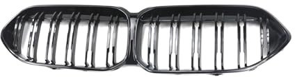 FALMDCQ Kühlergrill für die Vordere Stoßstange des Autos, Kompatibel für BMW 2 Series F44 2021, Kühlergrillabdeckung aus Netzgewebe für die Stoßstange,B1-Gloss Black