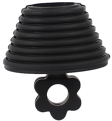 Tofficu Tappo a Spirale Removibile e Sigillante in Silicone Nero per Lavandino e Vasca da Bagno Accessorio per Cucina e Bagno Domestico